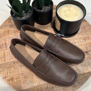 Lacoste Brown Leather Loafers Men’s Size 12